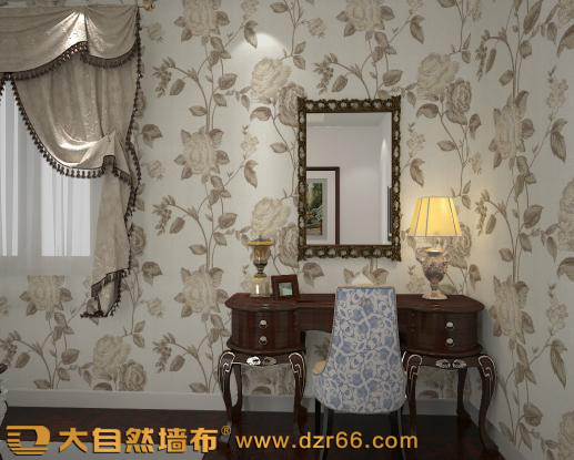 大自然墙布近景效果图